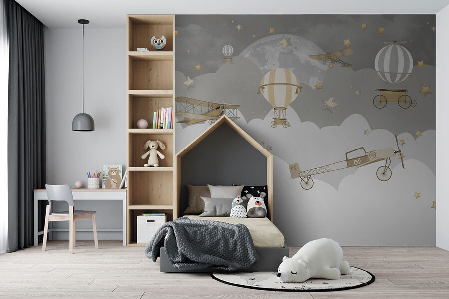 Wall murals Group of airplanes in the sky - Image 6
