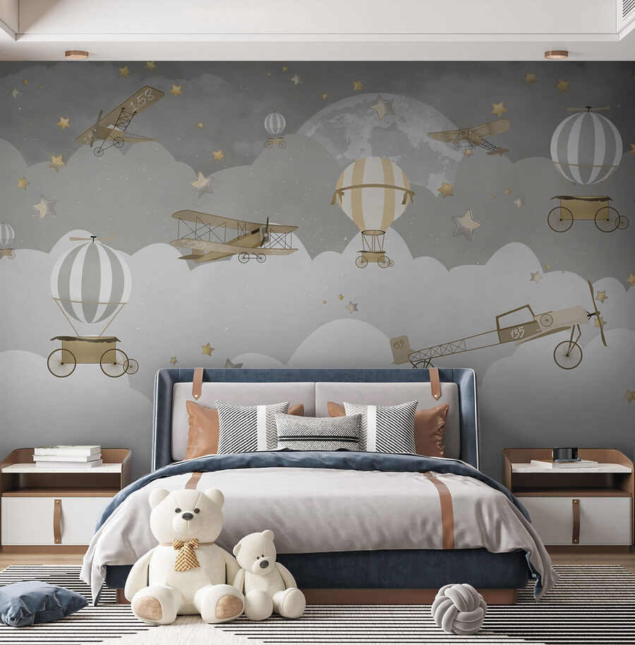 Wall murals Group of airplanes in the sky - Image 7