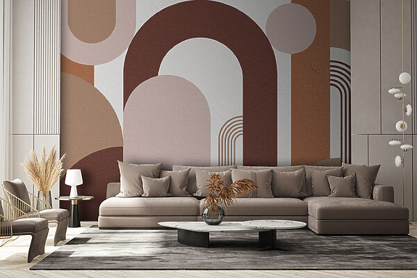 Abstract shapes in earthy tones. Abstract shapes in earthy tones.