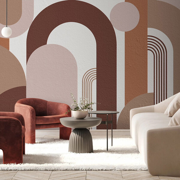Abstract shapes in earthy tones. Abstract shapes in earthy tones.