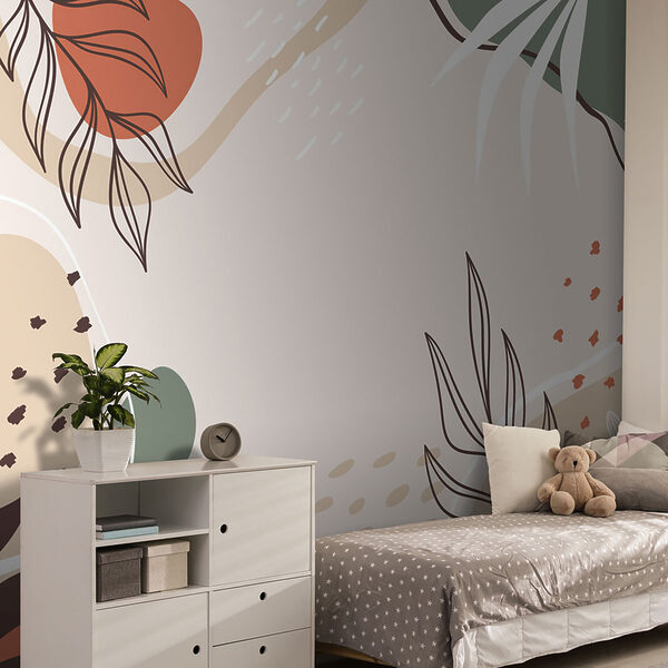 Colorful floral design on a white background Colorful floral design on a white background