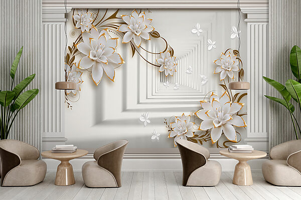 Elegant floral frame with butterfiles Elegant floral frame with butterfiles