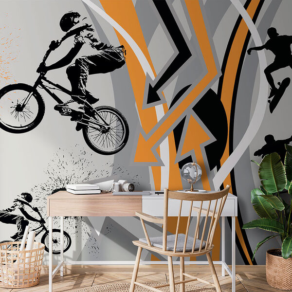 Group of people riding bikes