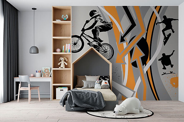 Group of people riding bikes