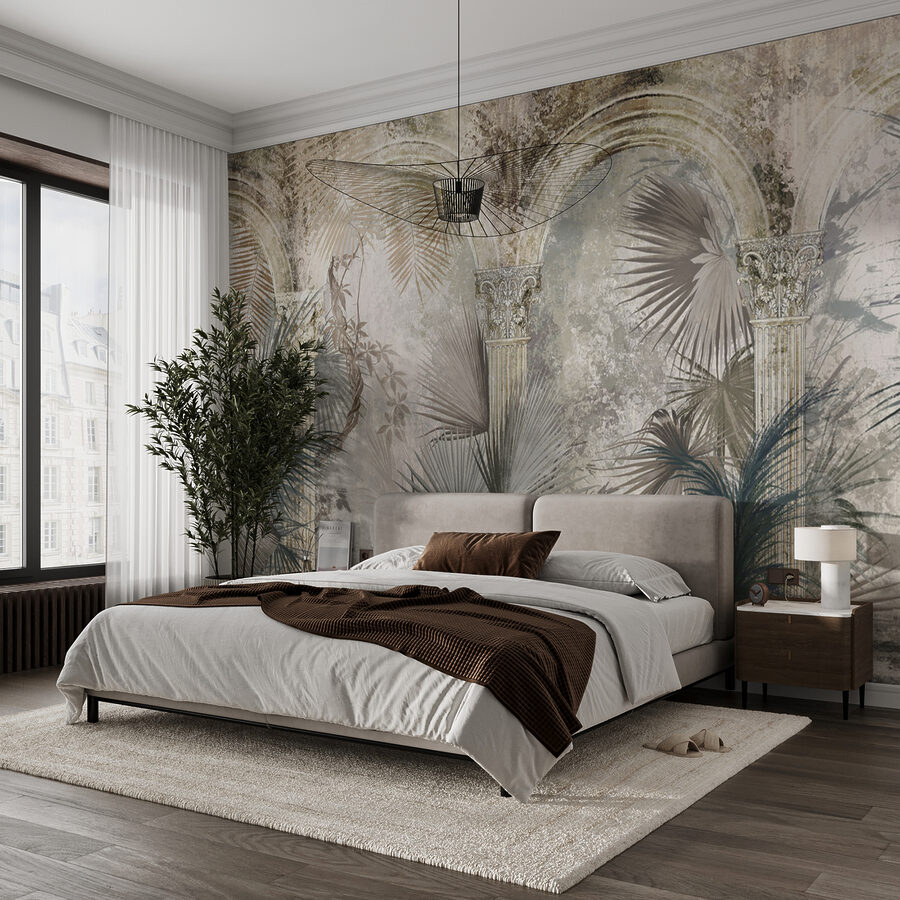 Wall murals Painting of palm trees and columns - Image 5