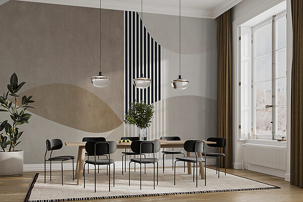 Abstract shapes in neutral tones