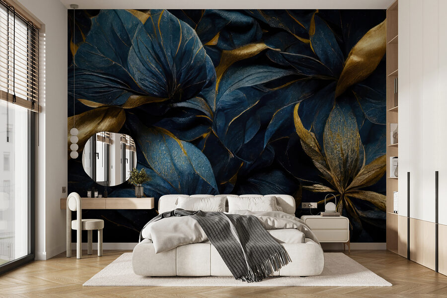 Elegant leaves in vibrant hues.