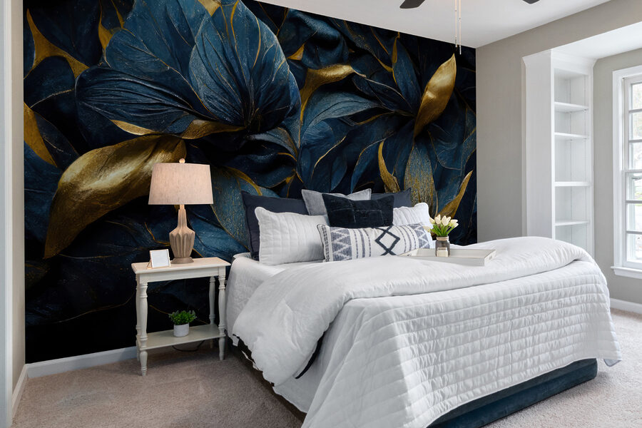 Elegant leaves in vibrant hues.