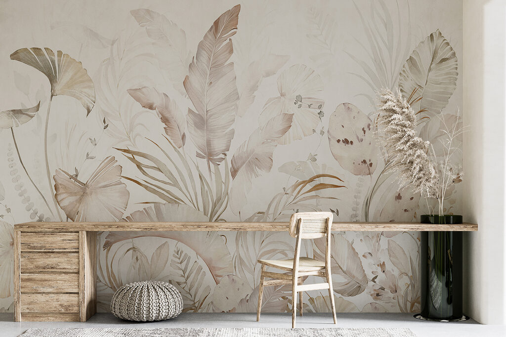 Elegant botanical elements in soft hues Elegant botanical elements in soft hues