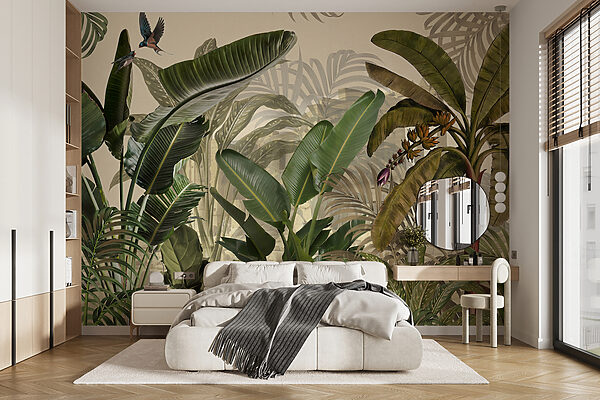 Group of tropical plants