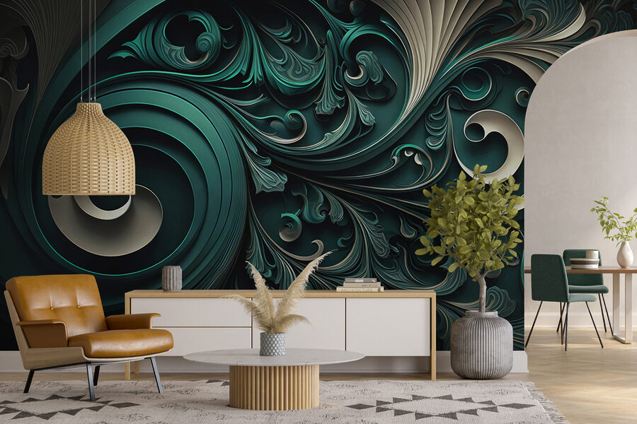 Elegant swirls and intricate designs.