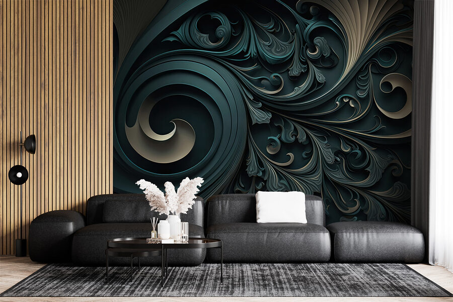 Elegant swirls and intricate designs.