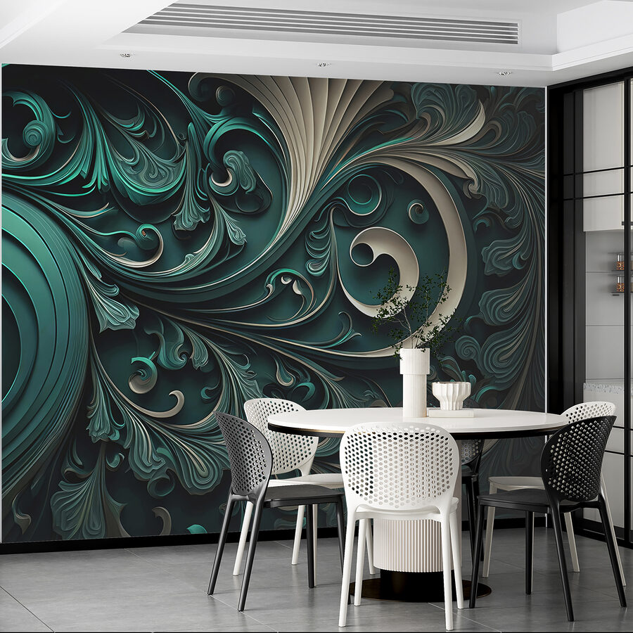 Elegant swirls and intricate designs.