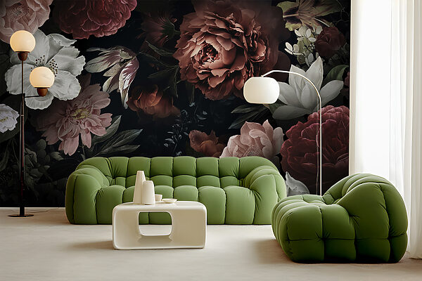 Elegant blooms on a dark backdrop. Elegant blooms on a dark backdrop.