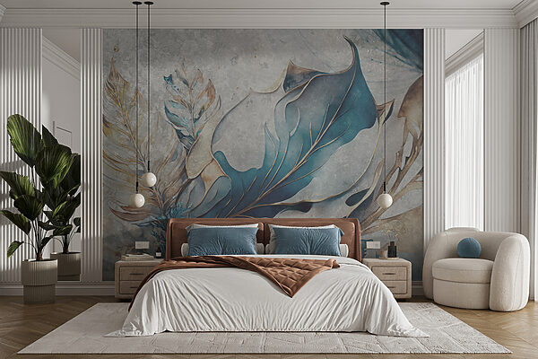 Elegant leaves in soft hues. Elegant leaves in soft hues.