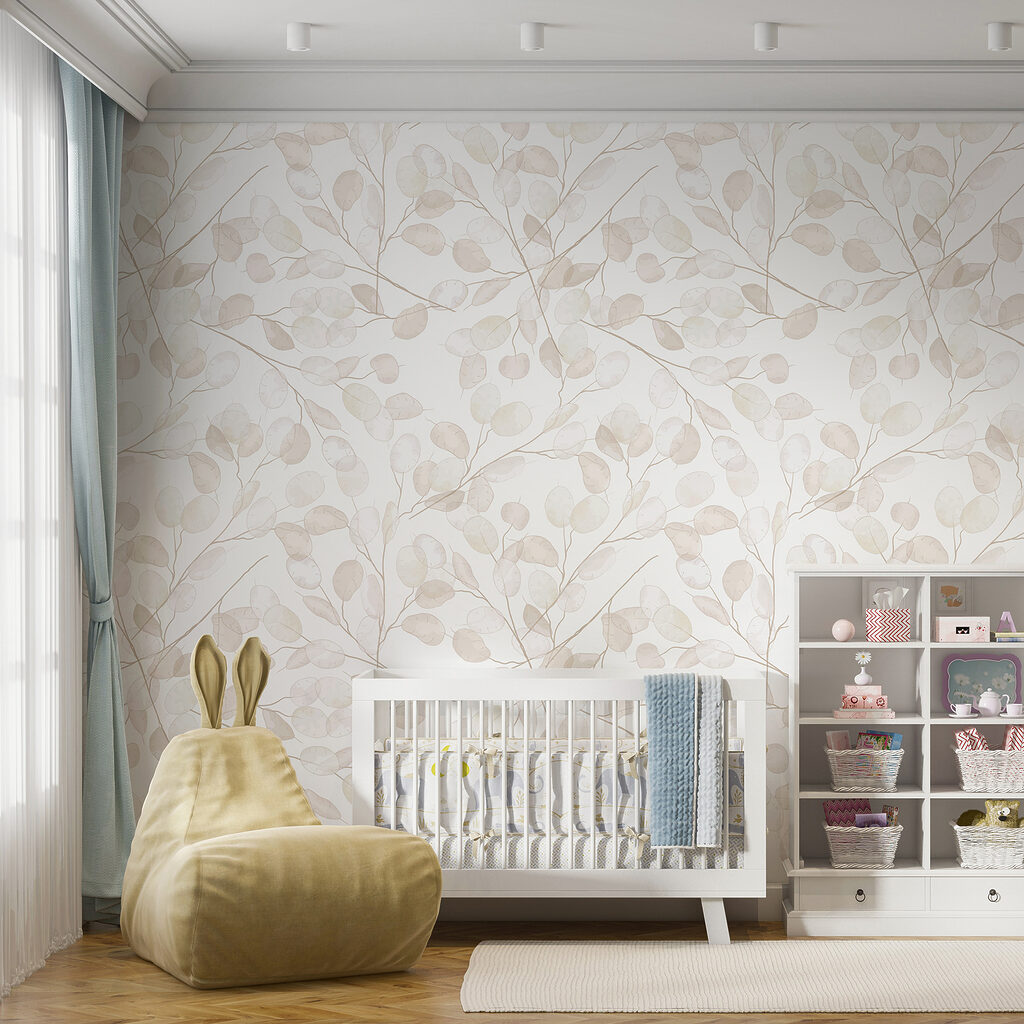 Pattern of white leaves Pattern of white leaves