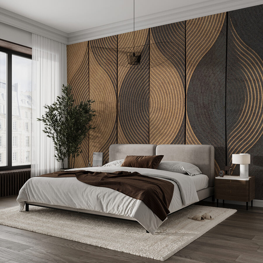 Flowing lines in earthy tones. Flowing lines in earthy tones.