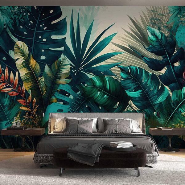 Group of tropical leaves Group of tropical leaves