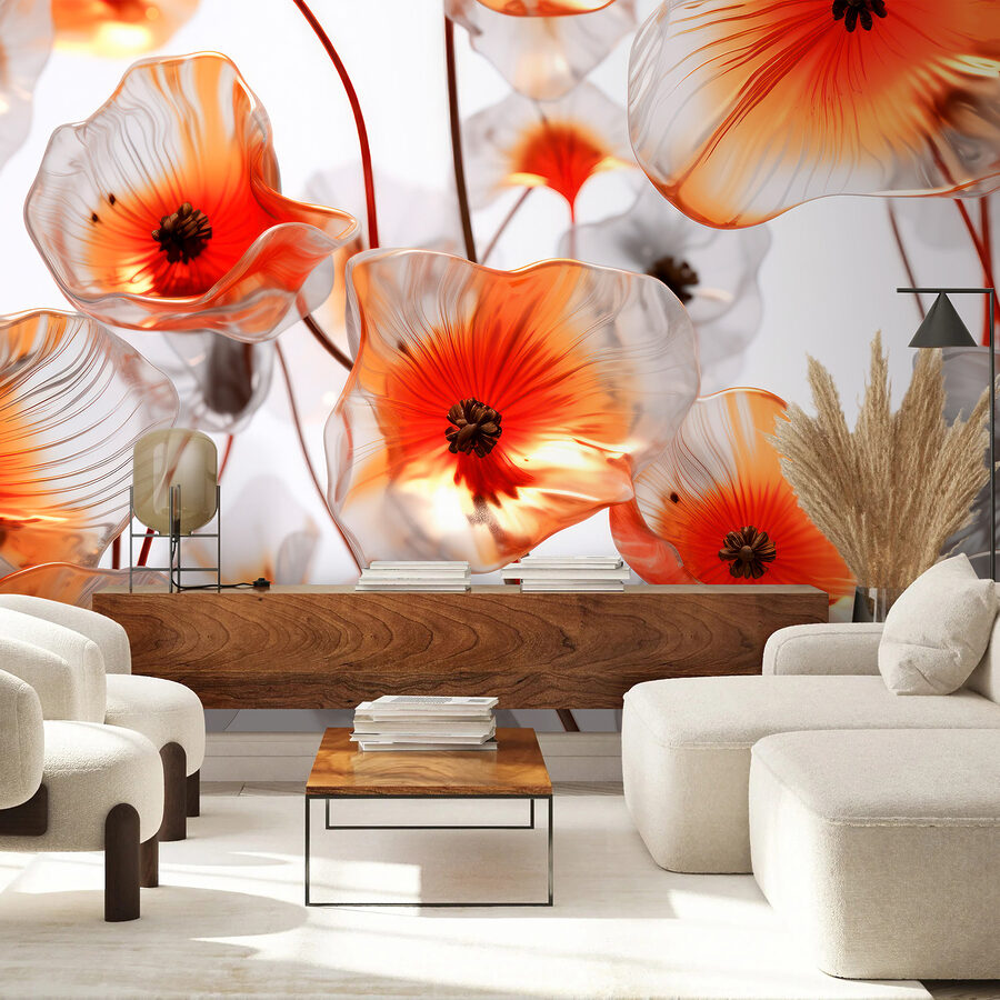 Wall murals Group of glass flowers - Image 5