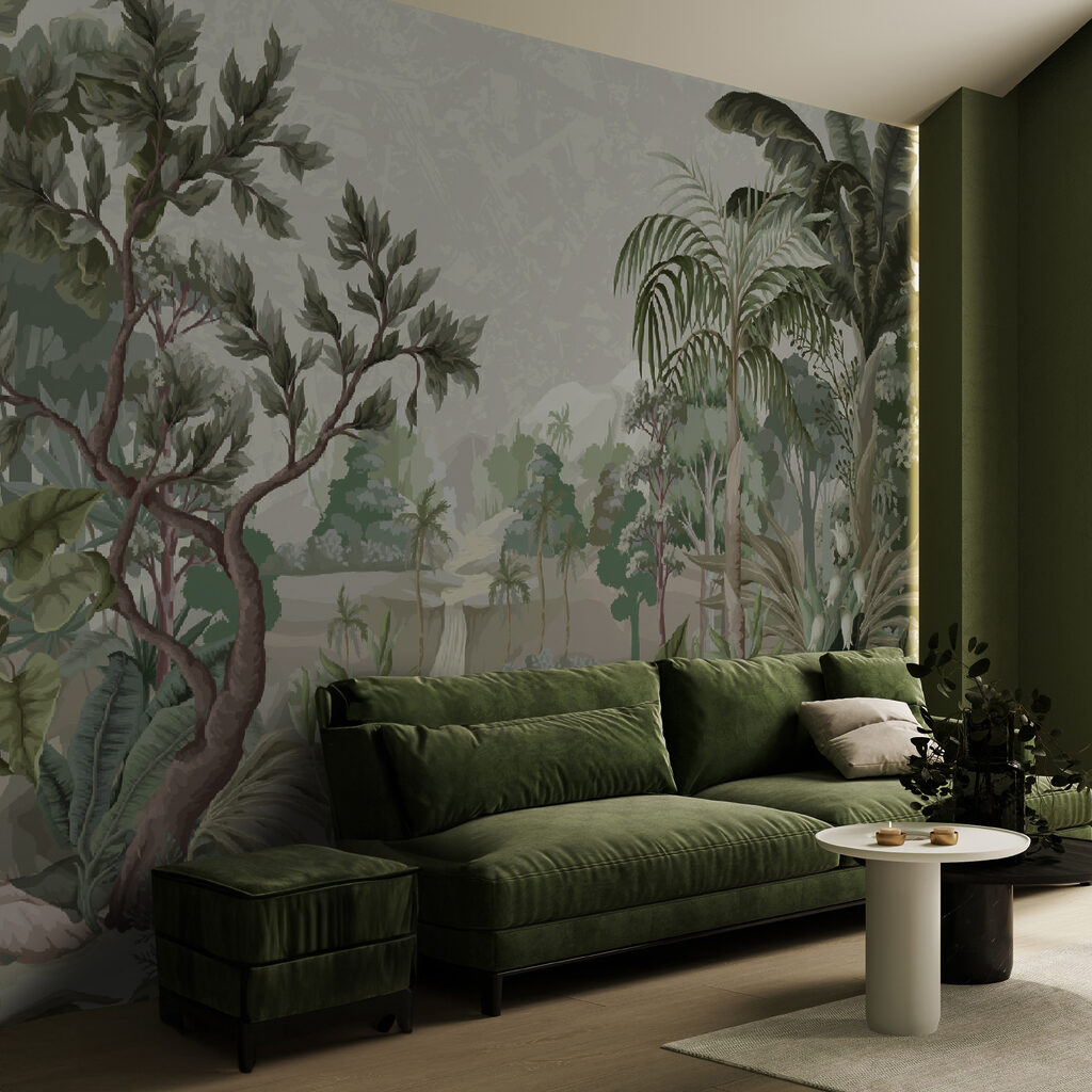 Painting of a forest