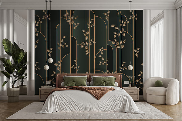 Wallpaper with leaves on it Wallpaper with leaves on it