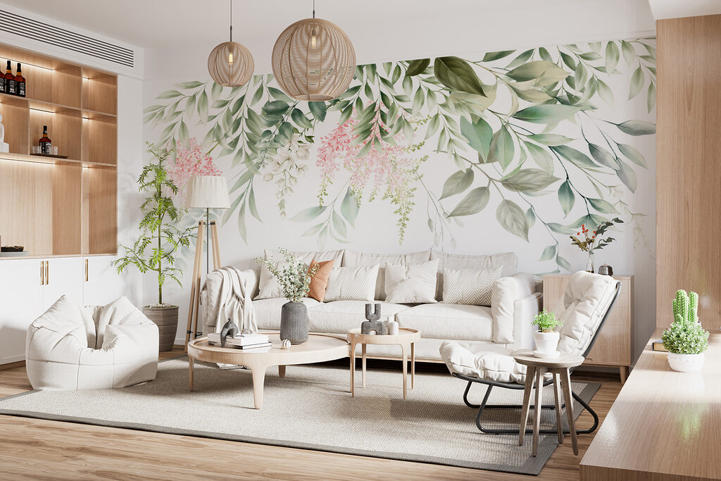 Delicate florals and lush greenery