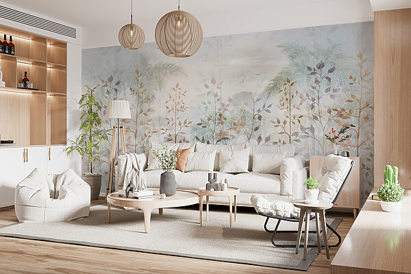 Painting of trees and plants Painting of trees and plants