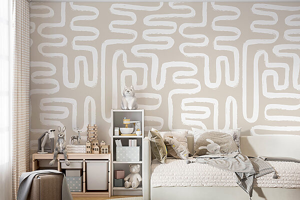 White lines on a beige background White lines on a beige background