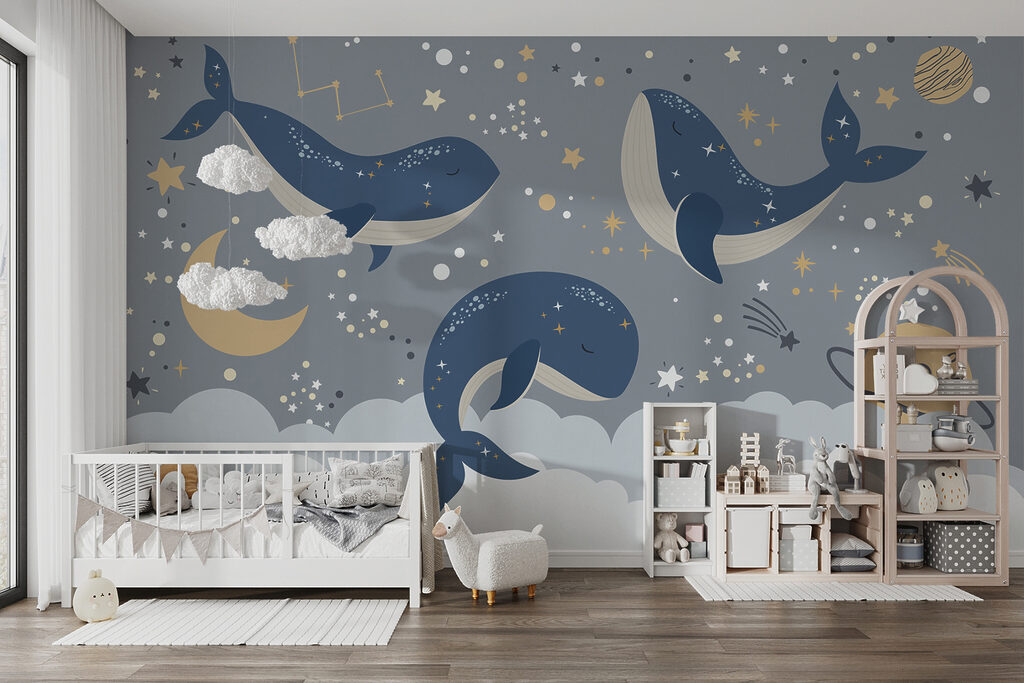 Group of whales in the sky Group of whales in the sky