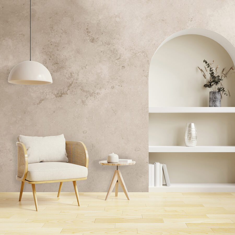 Wall murals Soft, textured background in neutral tones. - Image 4