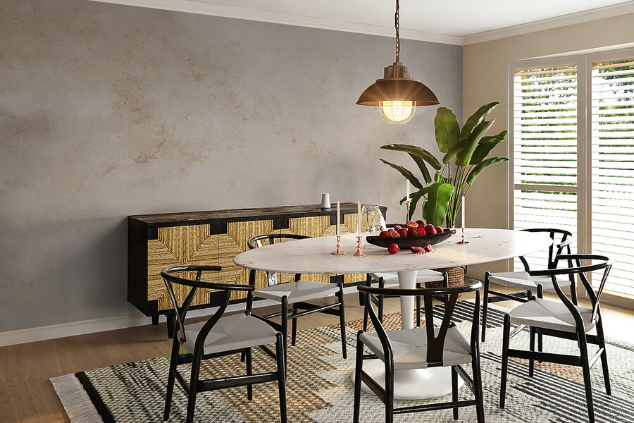 Wall murals Soft, textured background in neutral tones. - Image 5