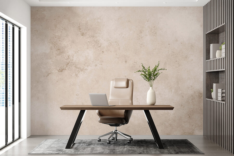 Wall murals Soft, textured background in neutral tones. - Image 6
