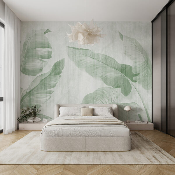 Lush leaves in soft green hues Lush leaves in soft green hues