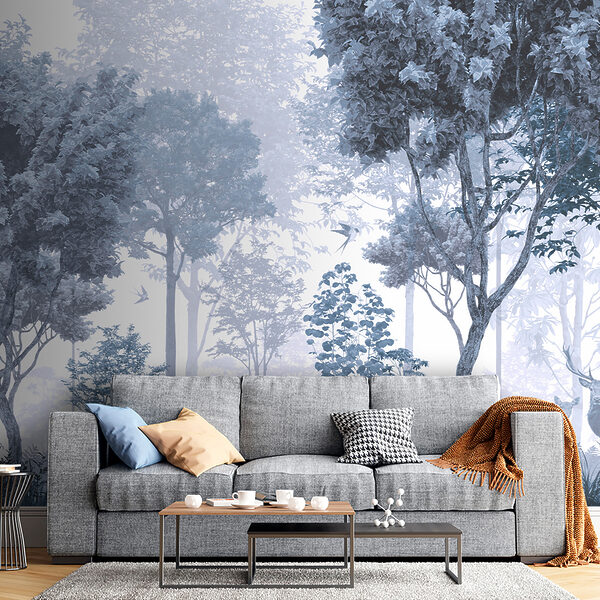 A forest with trees and plants A forest with trees and plants