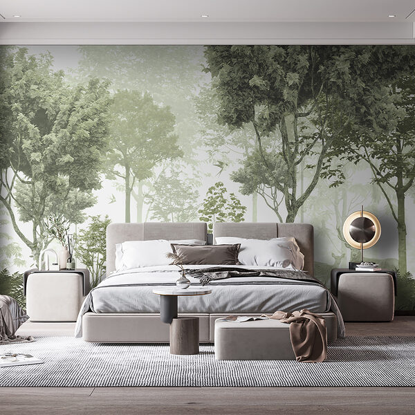 A forest with trees and plants A forest with trees and plants