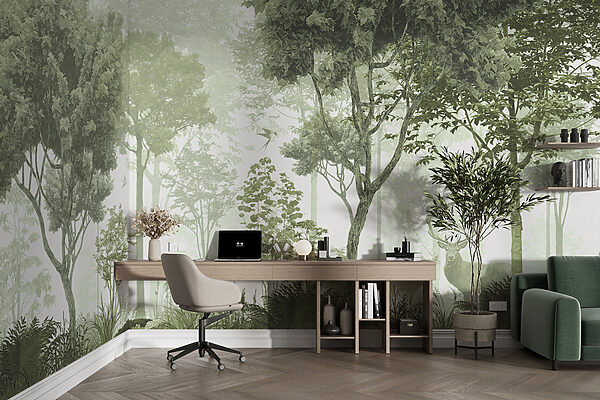 A forest with trees and plants A forest with trees and plants