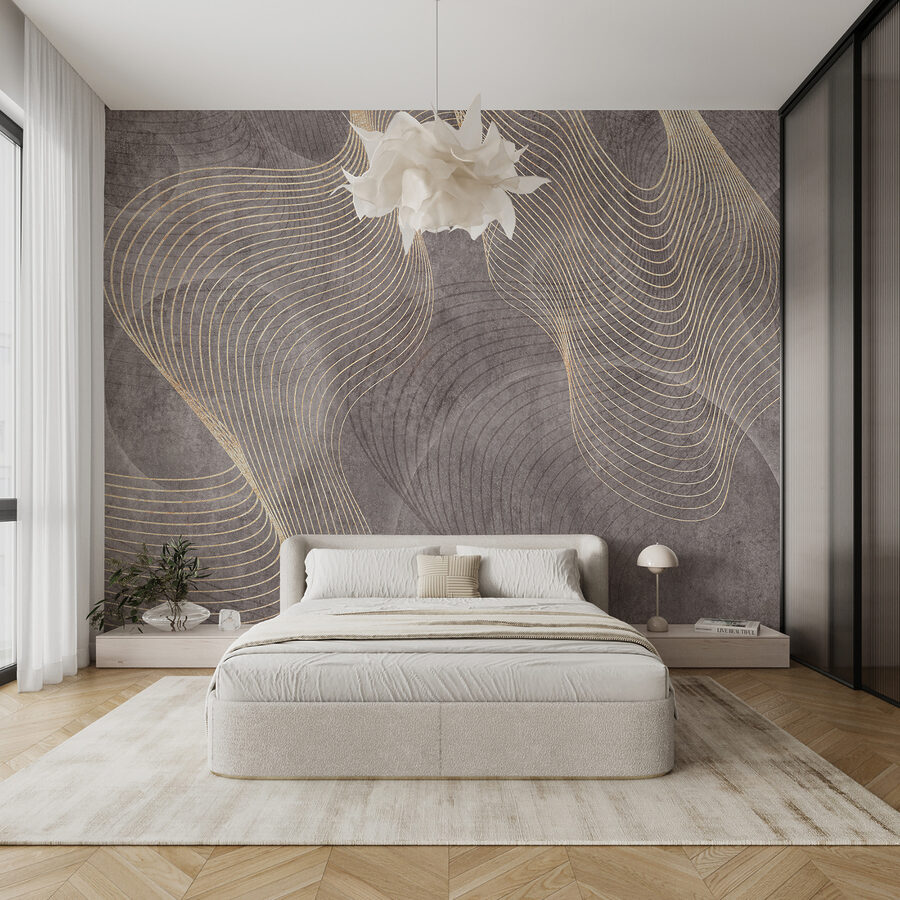 Elegant lines on textured background.