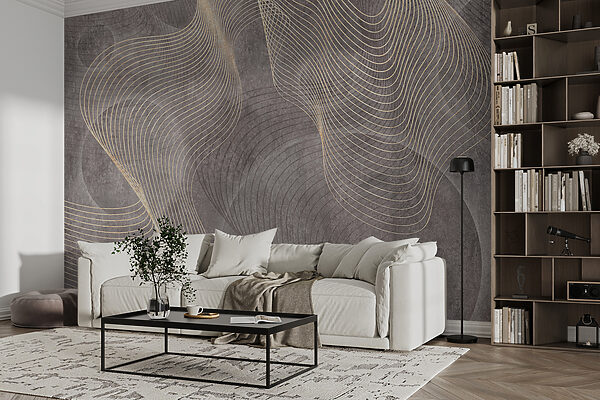 Elegant lines on textured background. Elegant lines on textured background.