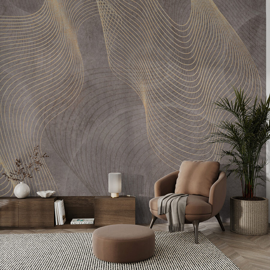 Elegant lines on textured background.