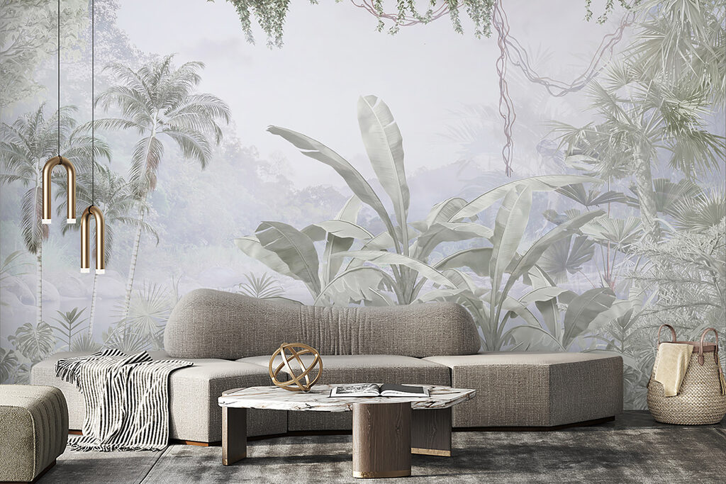 A group of palm trees A group of palm trees