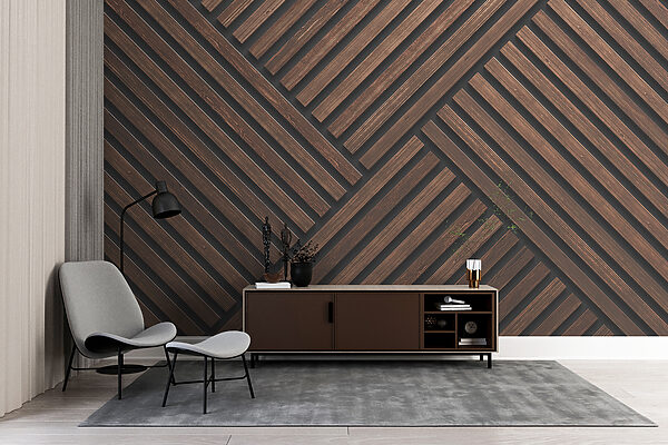 A wood paneling with black lines A wood paneling with black lines