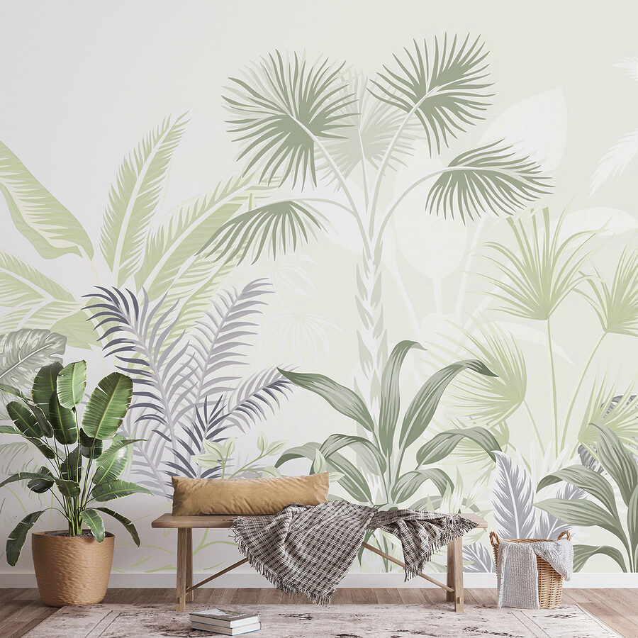Wall murals A group of plants with leaves - Image 3