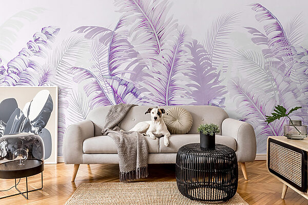 Delicate purple fern pattern design Delicate purple fern pattern design