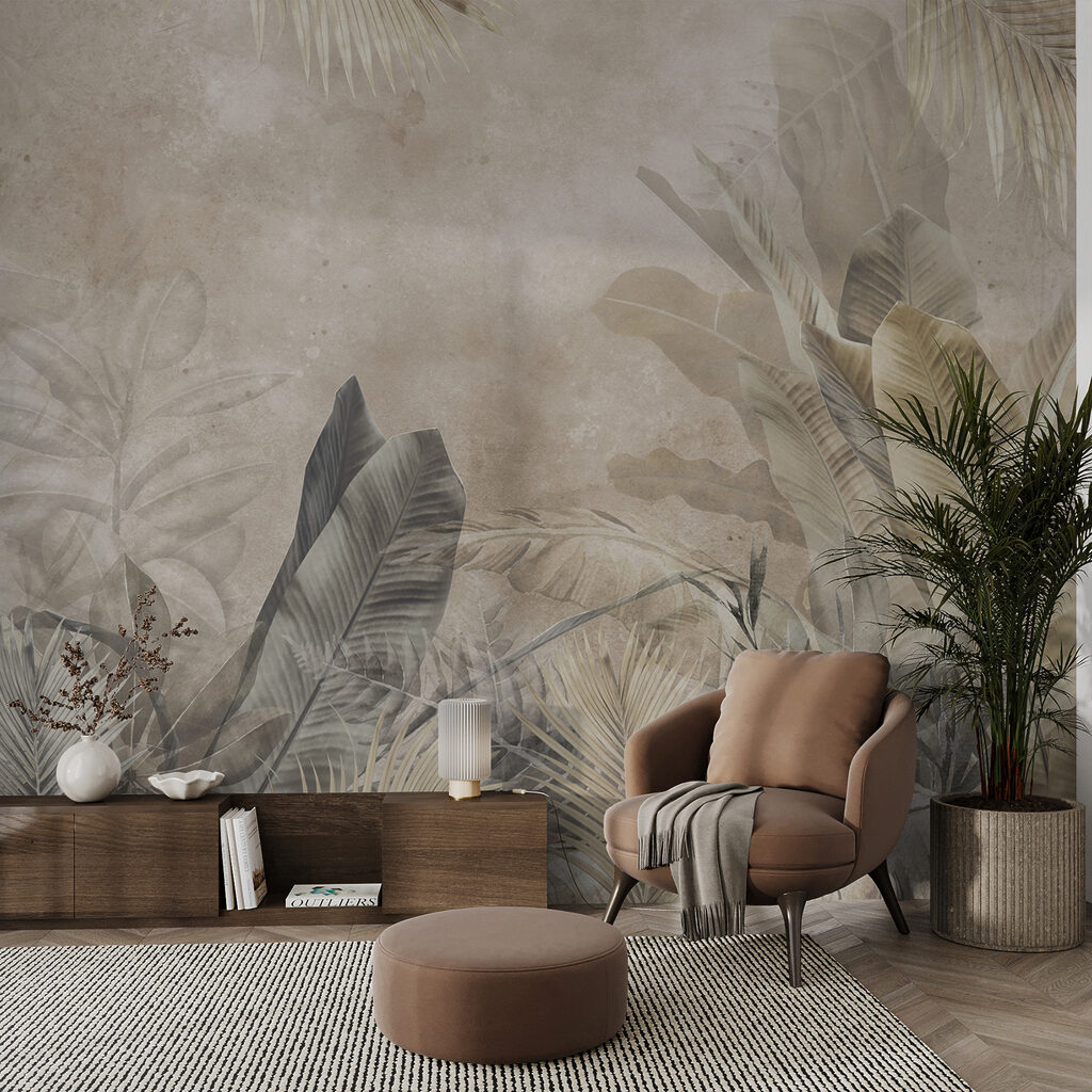 Elegant tropical foliage design artwork