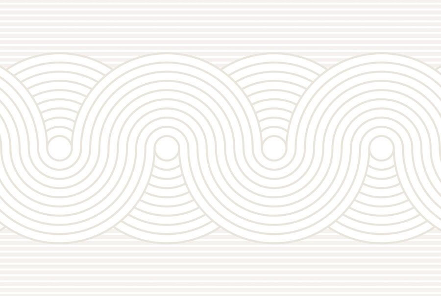 Wall murals White and gray pattern - Image 4