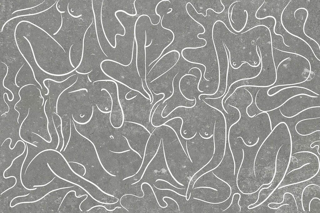 Group of women’s body drawings Group of women’s body drawings