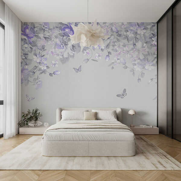 A floral design with butterflies A floral design with butterflies