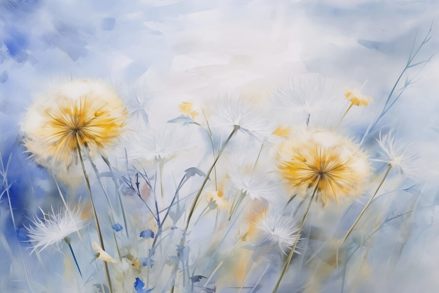 Wall murals Yellow and white flowers - Image 3