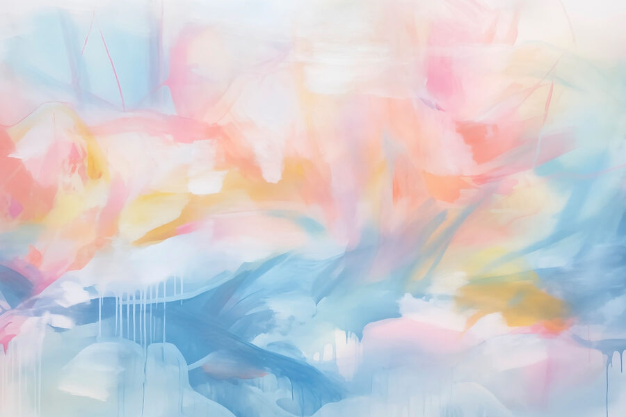 Wall murals Painting of a colorful sky - Image 4