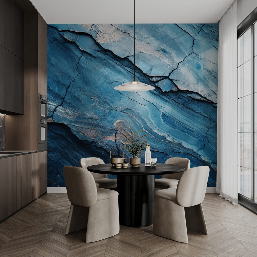 Abstract blue rock formations and textures Abstract blue rock formations and textures